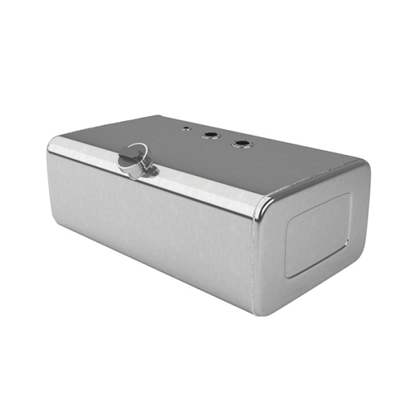 Алюминиевый топливный бак 130 литров Hyundai HD 78, 72, 65 старого образца (раздельные ТЗ и ДУТ)